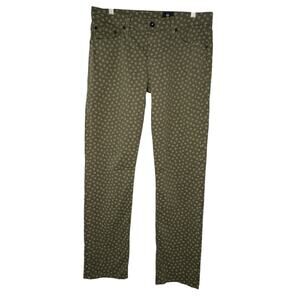 NWOT AG Adriano Goldschmied Graduate Fit Pants Men’s 32x32 Green Micro-Floral